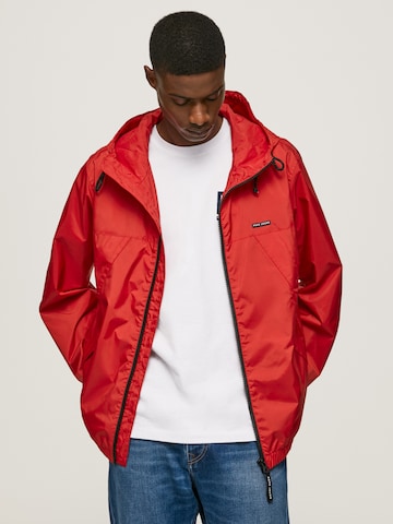 Pepe Jeans Between-Season Jacket 'Corbin' in Red: front