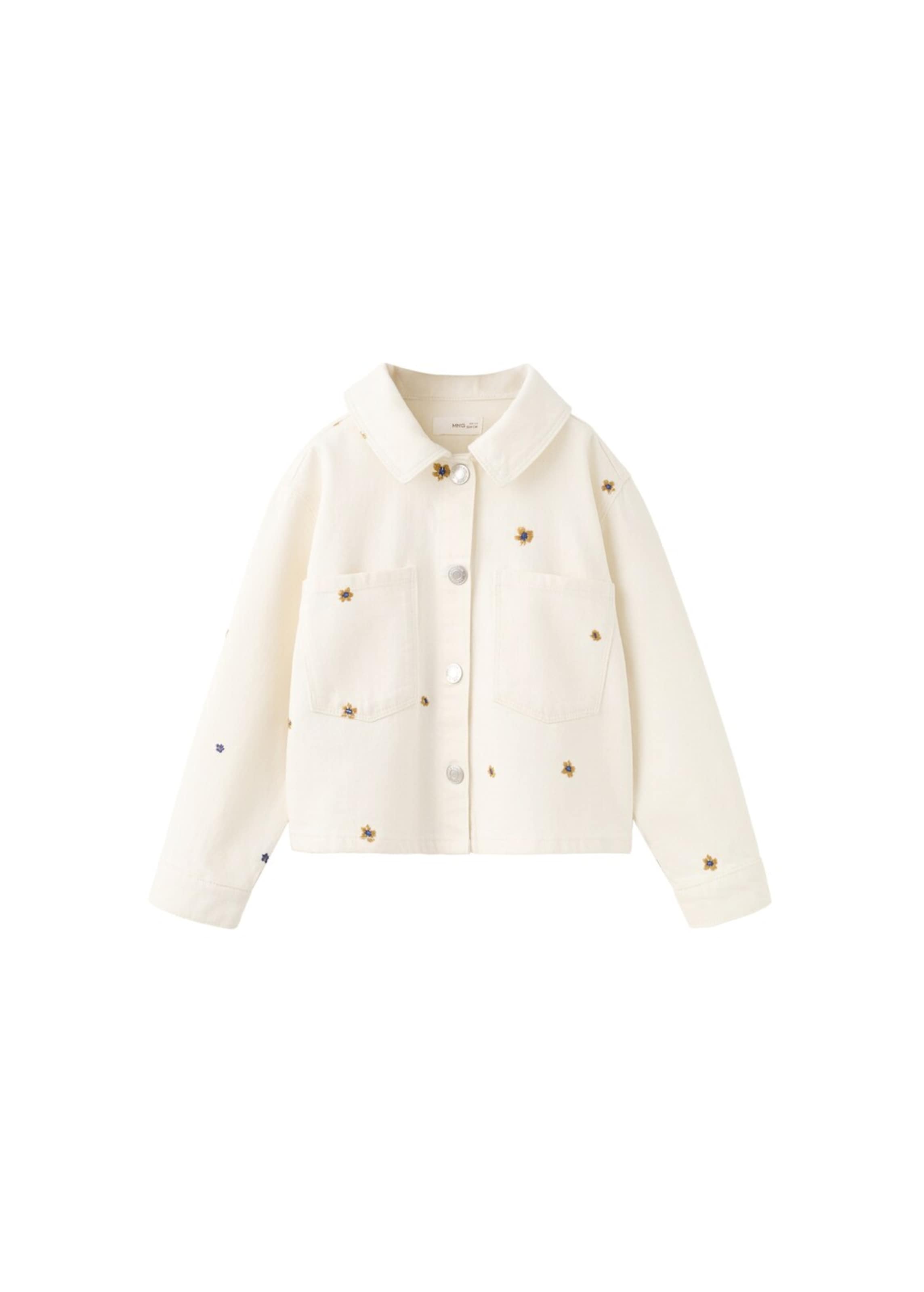 MANGO KIDS Between-Season Jacket 'flowset' in Beige: front