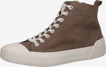 CAPRICE Sneakers hoog in Bruin: voorkant