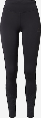 Skinny Pantaloni sportivi di ODLO in nero: frontale