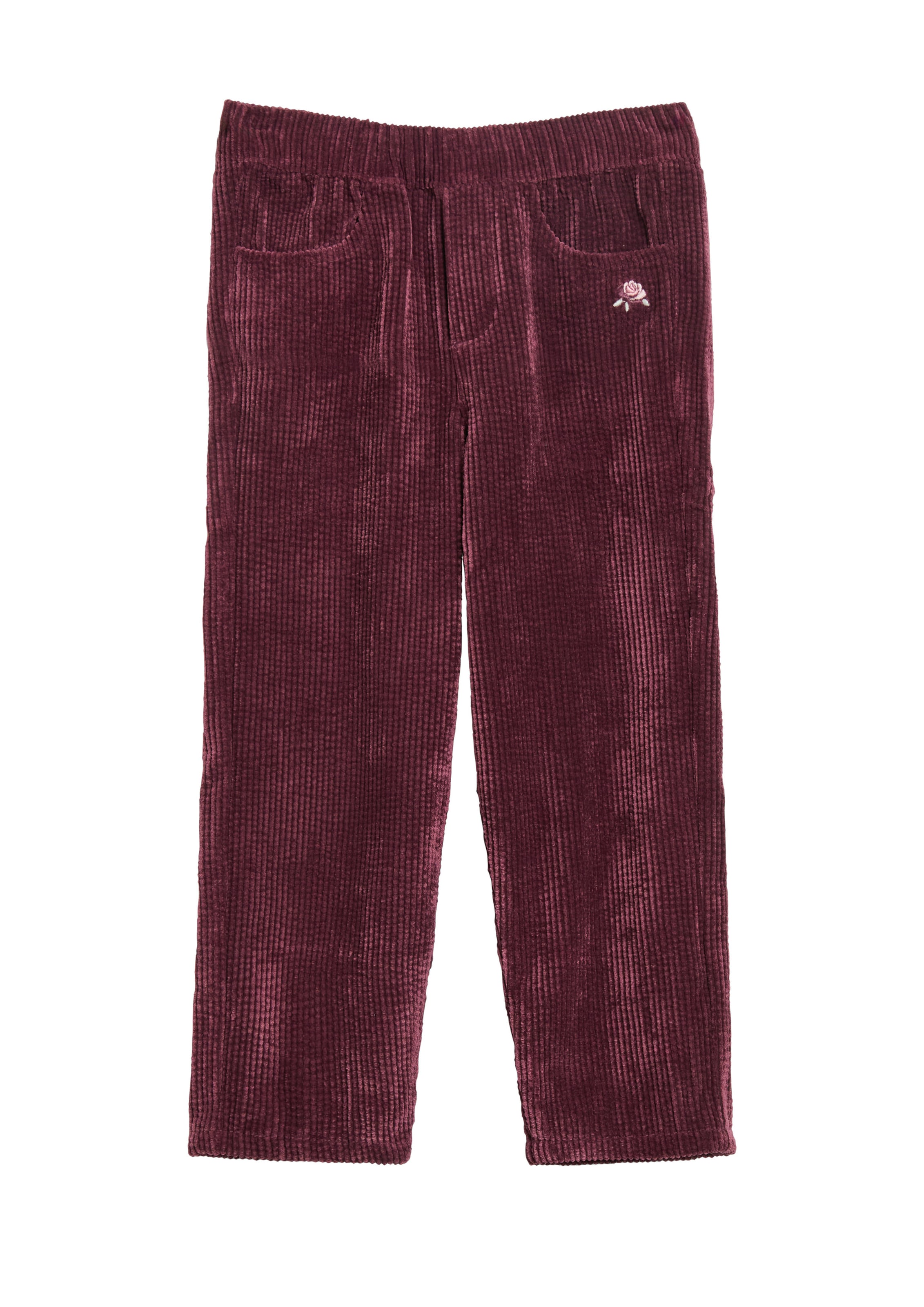 s.Oliver Tapered Broek 'Toni' in Rood: voorkant