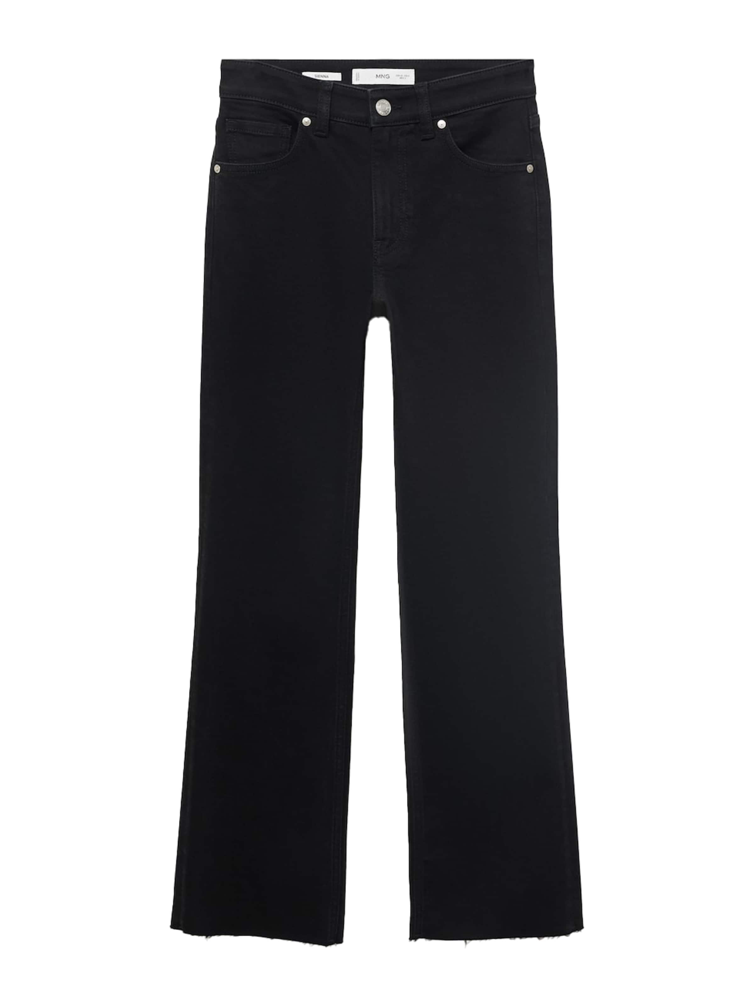 MANGO Flared Jeans 'SIENNA' i sort: forside