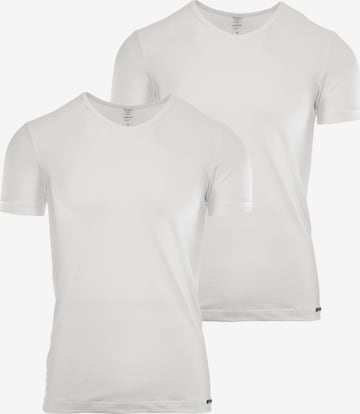 Maillot de corps ' V-Neck 'RED 1601' 2-Pack ' Olaf Benz en blanc : devant