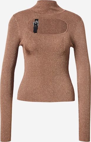 Versace Jeans CouturePulover - smeđa boja: prednji dio
