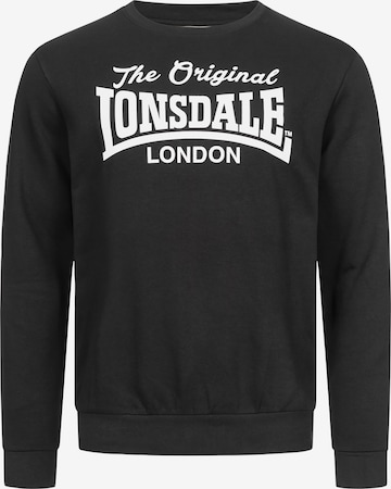 juoda LONSDALE Megztinis be užsegimo 'Burghead': priekis