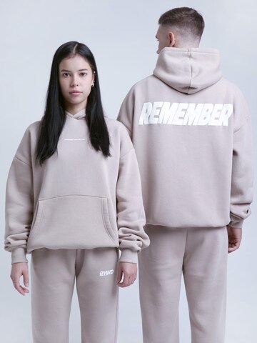Remember you will die Sweatshirt 'Remember' in Beige