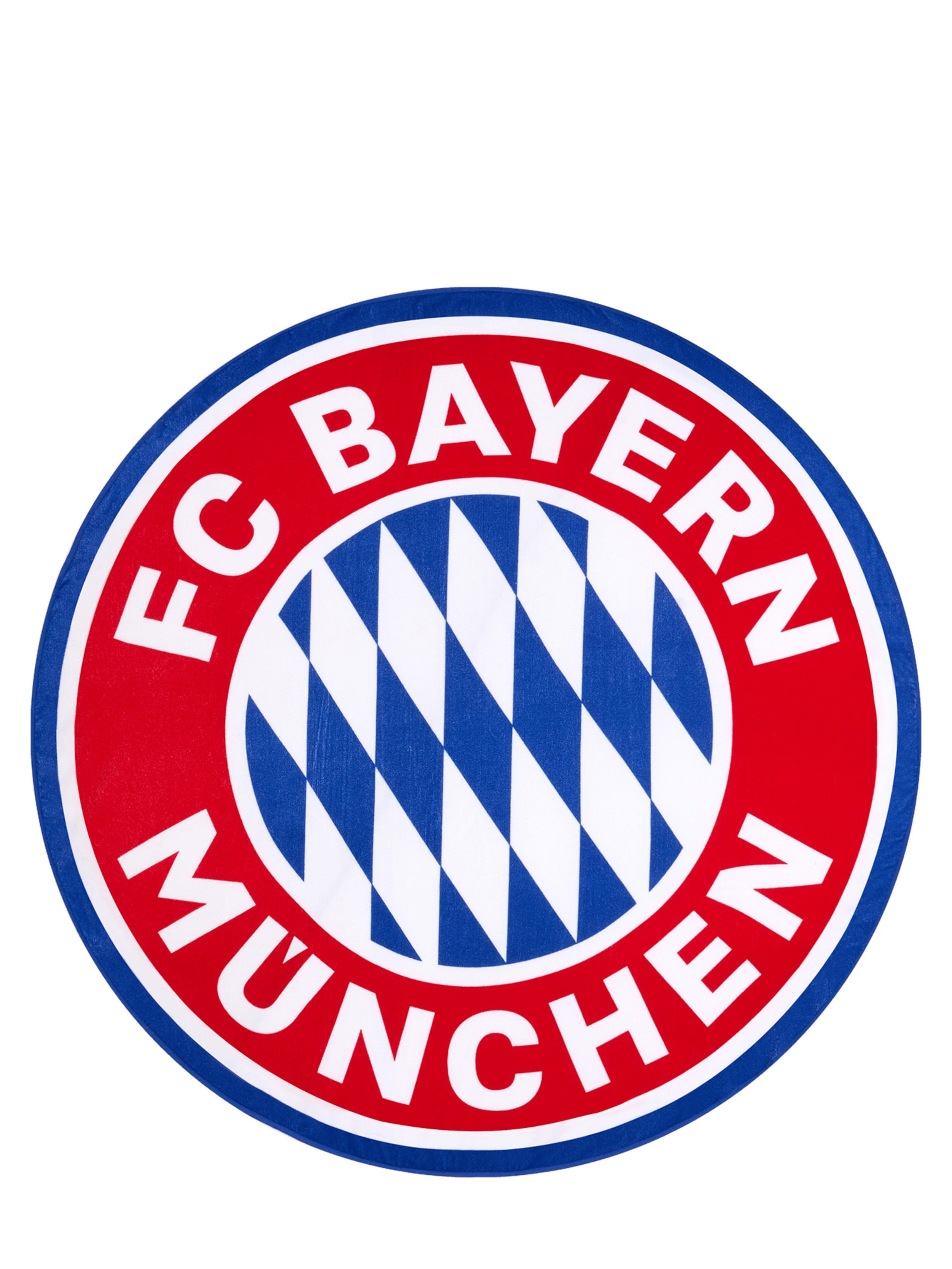 FC BAYERN MÜNCHEN Strandtuch in Rot: Vorderseite