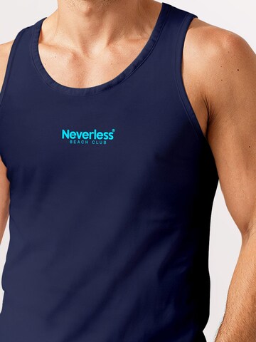 Neverless Shirt 'Beach Club Palme' in Blue
