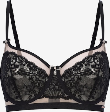 Marc & André Bra 'MADEMOISELLE' in Black: front