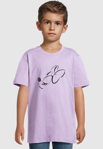 ABSOLUTE CULT Shirt 'Minnie Mouse - Nose Up' in Purple: front