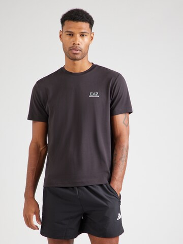 EA7 Emporio Armani Sportshirt in Schwarz: Vorderseite