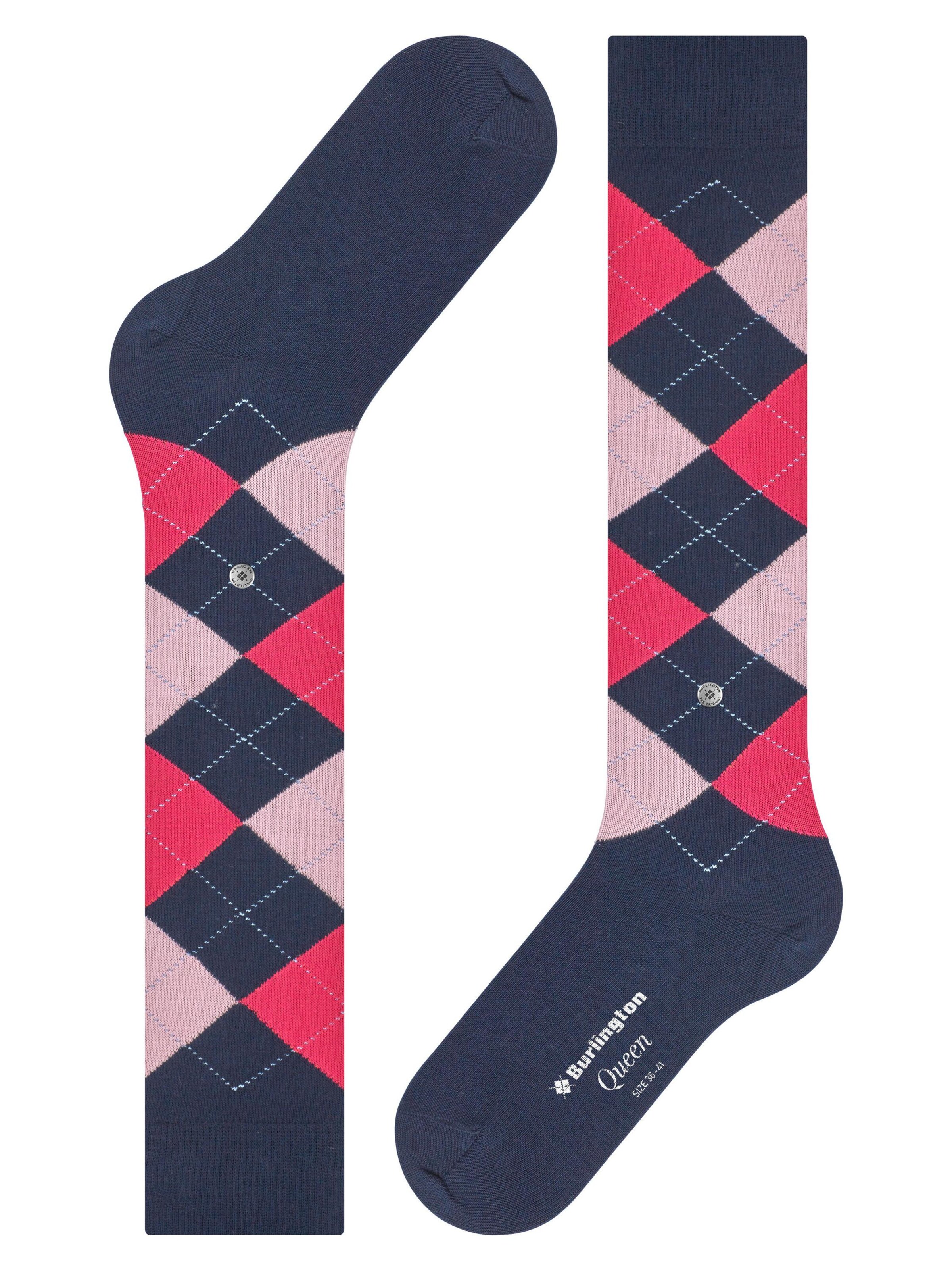 BURLINGTON Overknee Strümpfe 'Queen'‌‌‌‌‌‌‌‌‌ in Blau