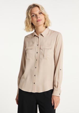 Camicia da donna di Usha in beige: frontale