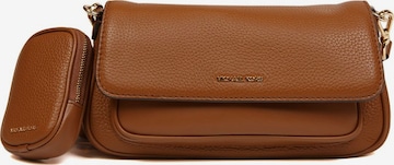 Michael Kors - Bolso de hombro 'Jet Set Travel Small Flap Crossbody With Tech Attachment' en marrón: frente