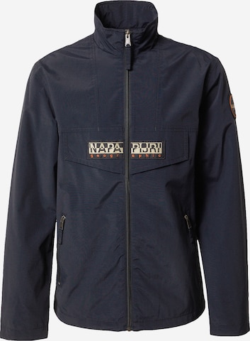 NAPAPIJRI Between-season jacket 'RAINFOREST' in Blue: front