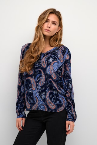 Kaffe Blouse 'Geisa' in Blauw: voorkant