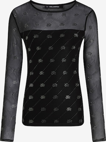 Karl LagerfeldMajica - crna boja: prednji dio