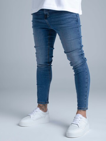 SikSilk Skinny Jeans in Blauw: voorkant