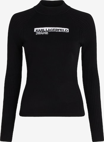 Karl Lagerfeld - Top en negro: frente