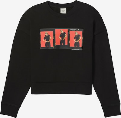 Calvin Klein Collegepaita 'OUTTAKES' värissä cappuccino / kirkaanpunainen / musta / valkoinen, Tuotenäkymä
