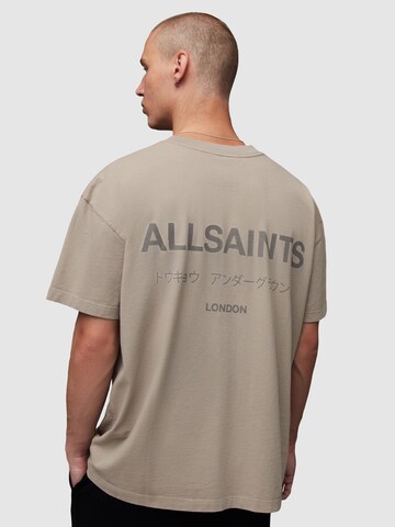 T-Shirt 'Underground' AllSaints en gris : devant