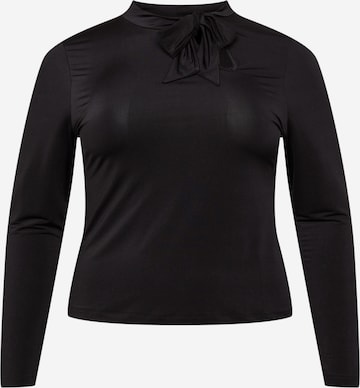 Guido Maria Kretschmer Curvy Collection Shirt in Black: front