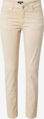 MORE & MORE Slim fit Jeans in Beige: front