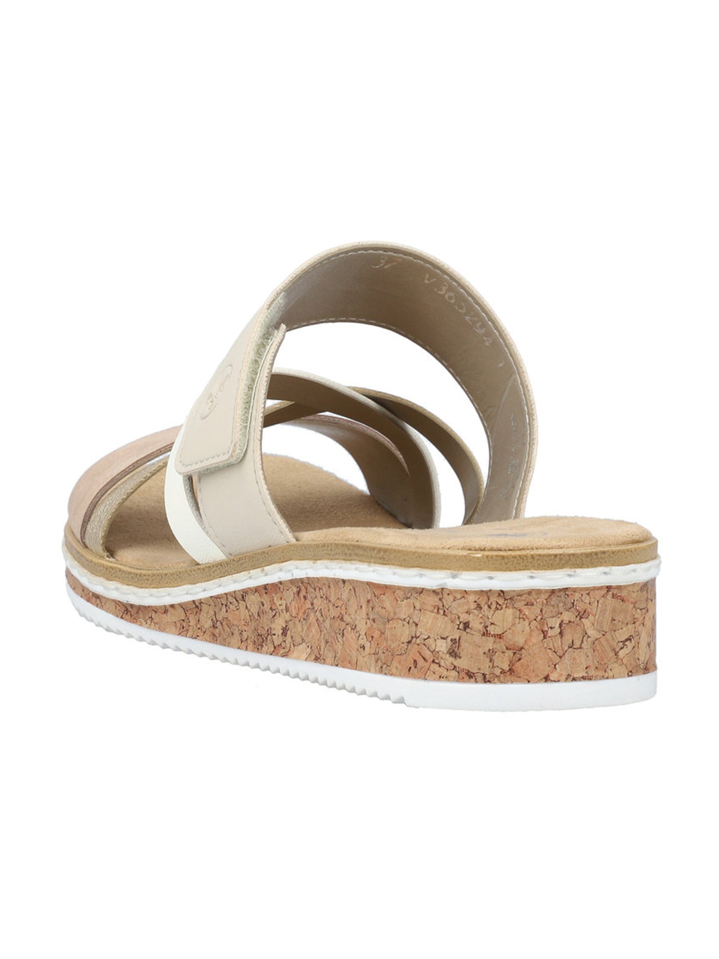 bēšs Rieker Ādas čības