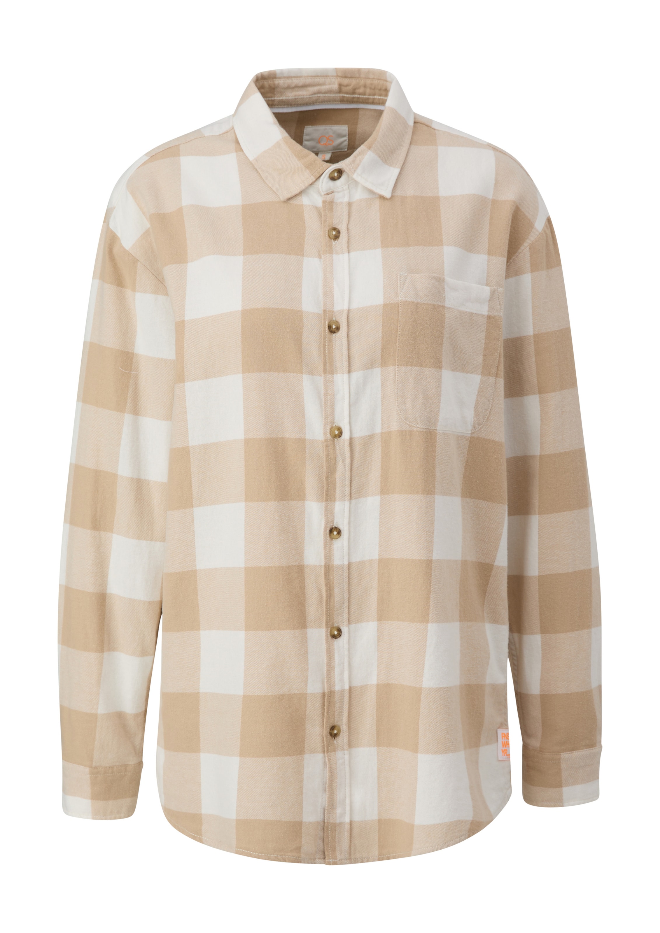 QS Bluse in Braun: Vorderseite