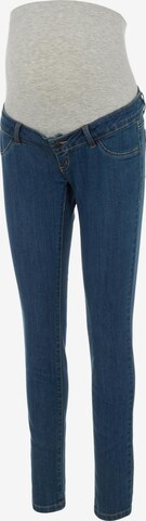 MAMALICIOUS Skinny Jeans 'JULIA' in Blauw: voorkant