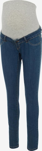 MAMALICIOUS Skinny Jeans 'JULIA' in Blauw: voorkant