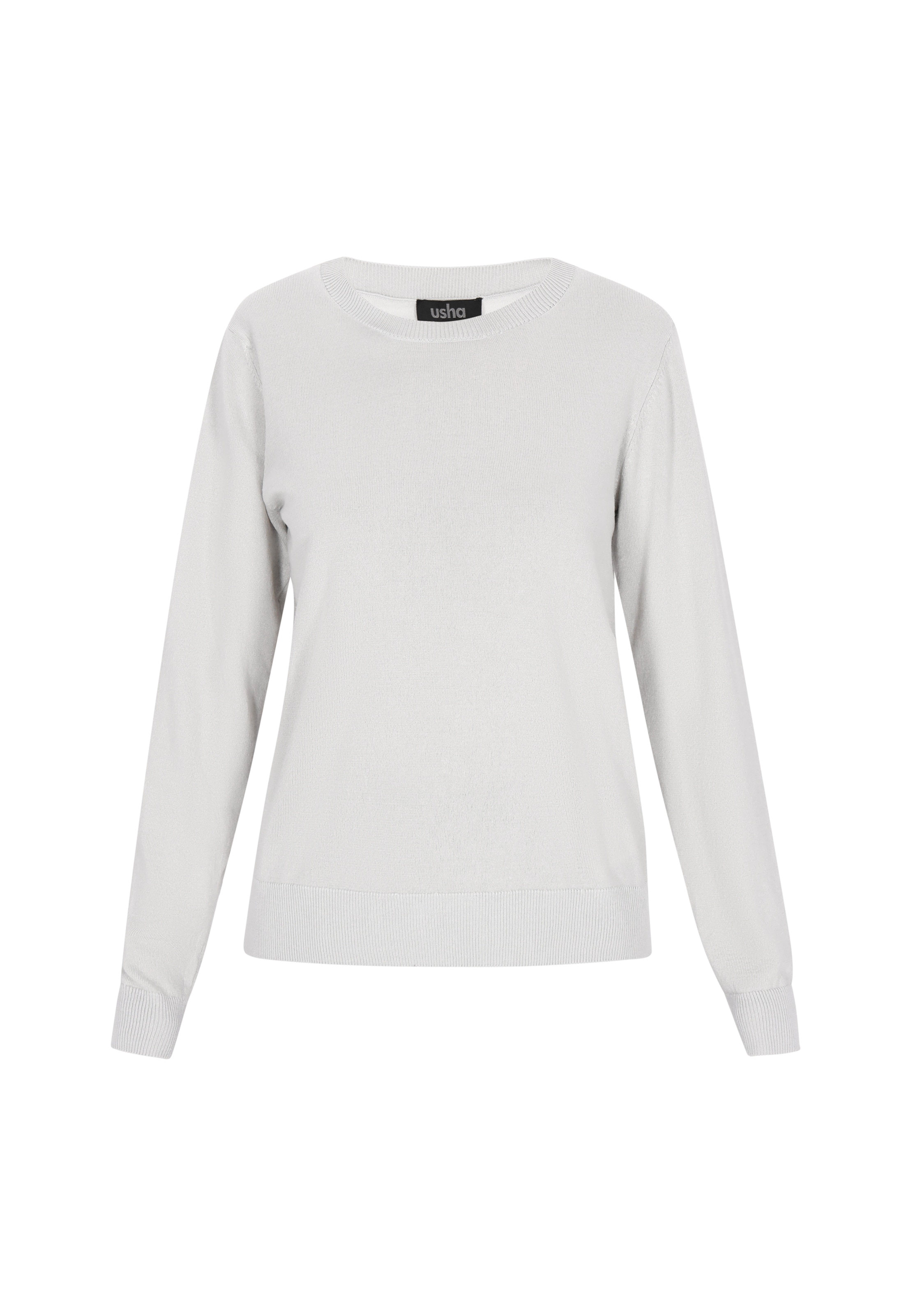 usha BLACK LABEL Свитер в Серый: спереди
