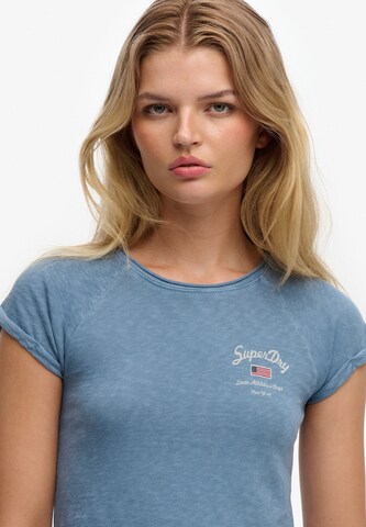 Superdry & Co Shirt 'Athletic Essentials' in Blauw