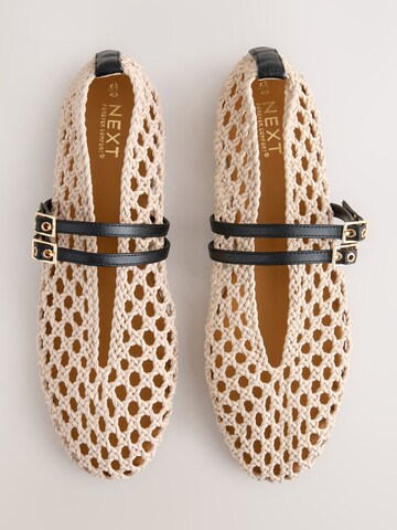 Next Ballet Flats with Strap 'Forever Comfort' in Beige