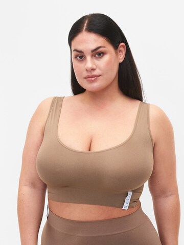 Devoted by Zizzi Bustier BH 'LANVIM' in Beige: voorkant