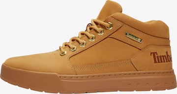 smėlio TIMBERLAND Auliniai batai su raišteliais 'MAPLE GROVE': priekis