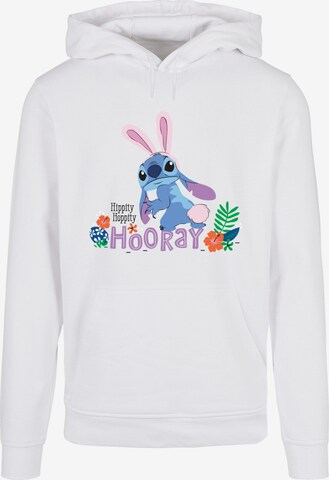 ABSOLUTE CULT Sweatshirt 'Lilo and Stitch - Hippity Hoop Stitch' in Wit: voorkant