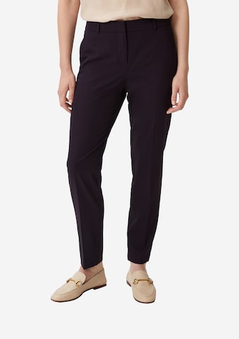 COMMA Slim fit Pants in Black: front