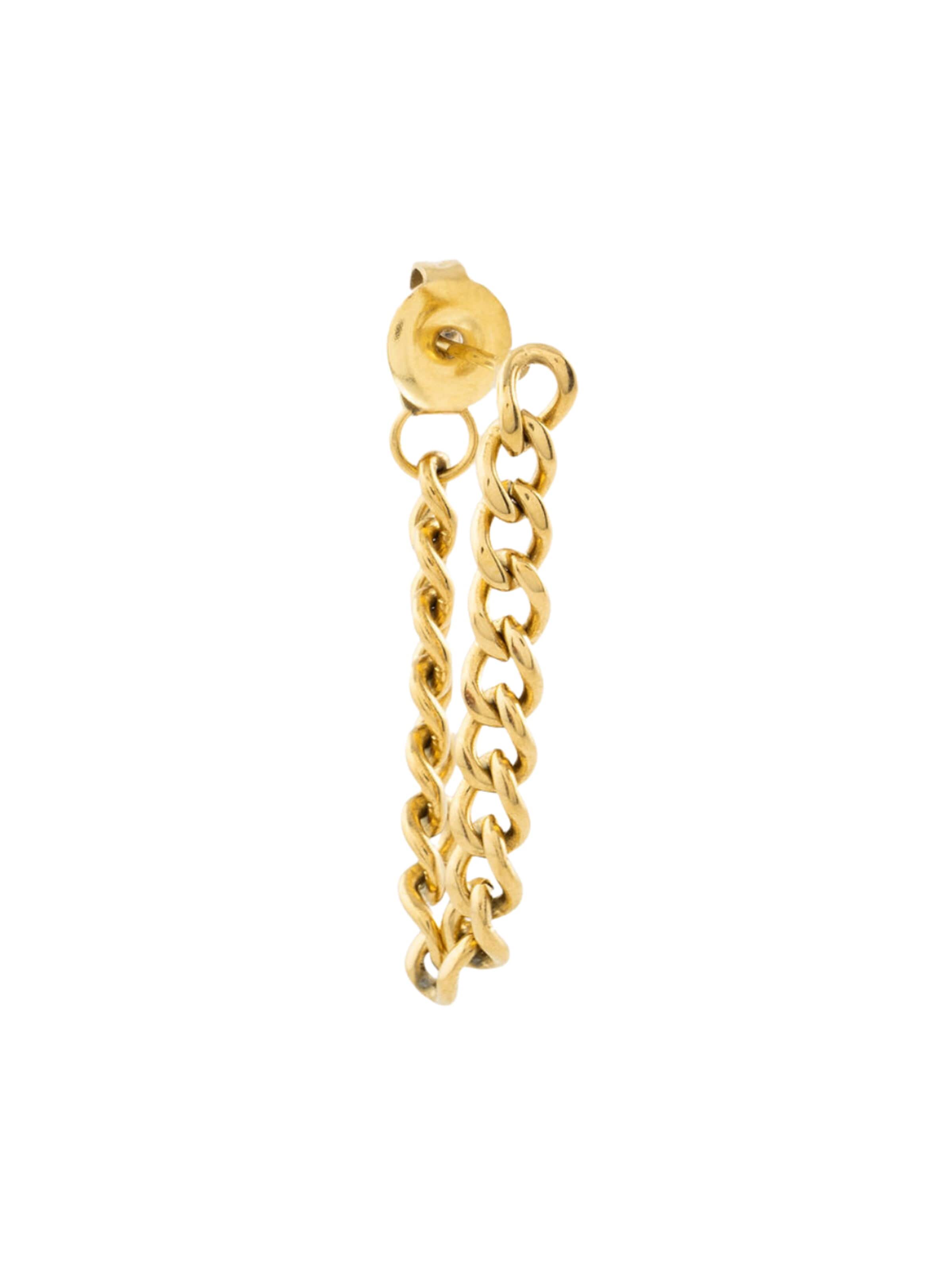 Boucles d'oreilles 'Boucle Skyler G' YParis en or : devant