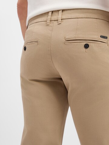 Coupe slim Pantalon chino 'Dylan' Finshley & Harding en beige