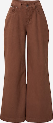 The Ragged Priest Wide Leg Jeans 'SWEEPER' in Braun: predná strana