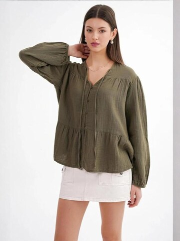 Camicia da donna di MixRay in verde