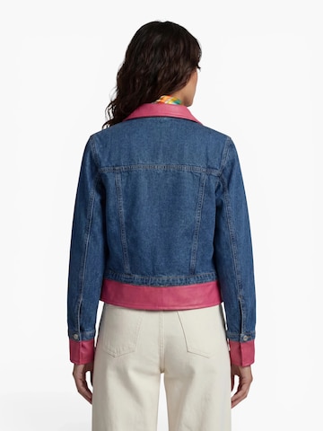 Fenice Übergangsjacke 'Denim Leather signature'‌‌‌‌‌ in Pink