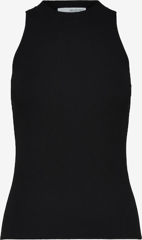 SELECTED FEMME - Top de punto 'Solina' en negro: frente