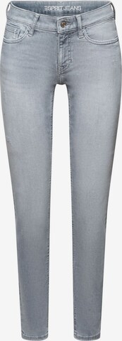 ESPRIT Slimfit Jeans in Grijs: voorkant