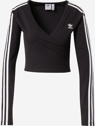 ADIDAS ORIGINALS Shirt in Black: front