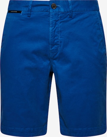 Superdry Regular Chino Pants in Blue: front