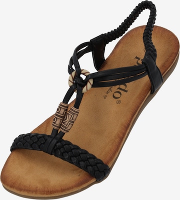 Palado by Sila Sahin Sandal 'Ereshi' in Black: front