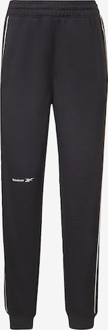 Reebok Sport Slimfit Spodnie sportowe w kolorze czarny: przód
