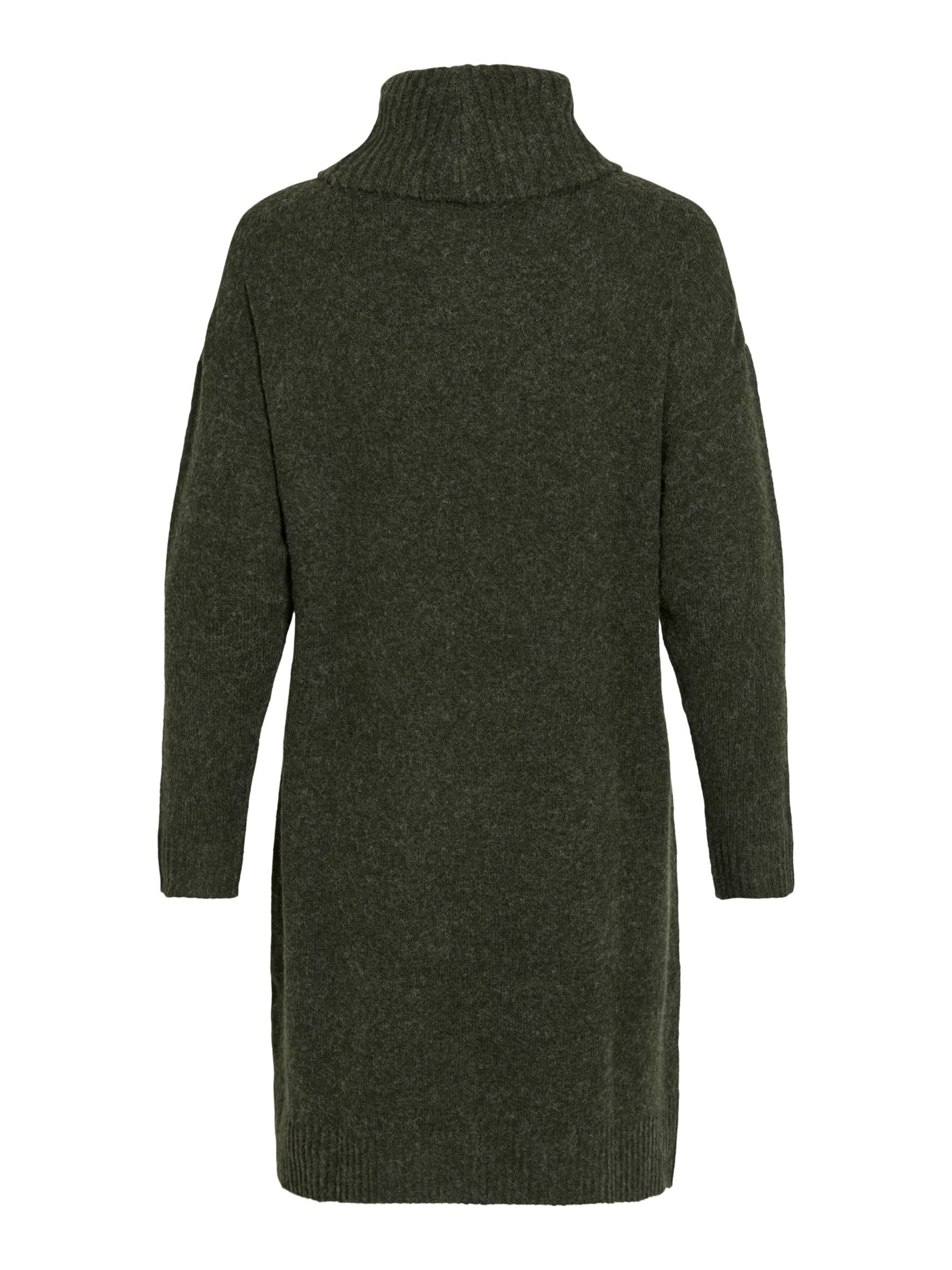 VILA Knit dress 'HANNA' in Green